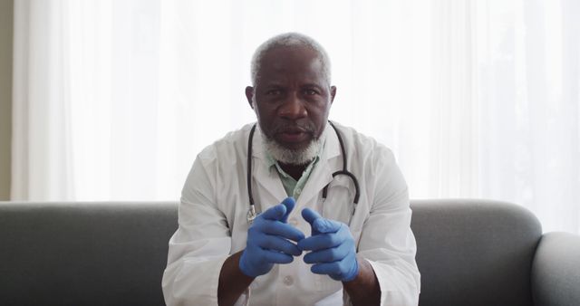 Confident African American Doctor Giving Health Advice on Video Call - Download Free Stock Images Pikwizard.com