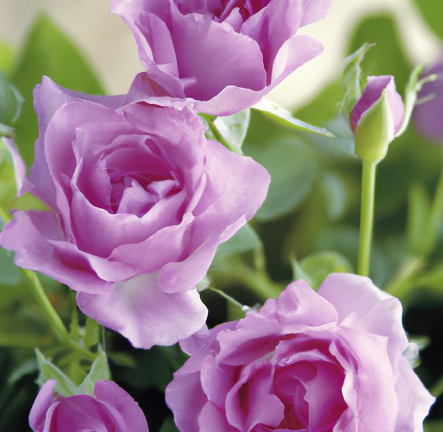 Close up of beautiful pink roses over green leaves - Download Free Stock Photos Pikwizard.com