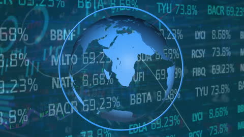 Global Economy and Stock Market Data Animation