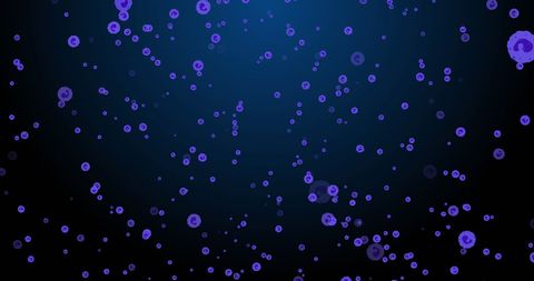 Abstract Violet Cells on Navy Background Showcasing Biology - Download Free Stock Images Pikwizard.com