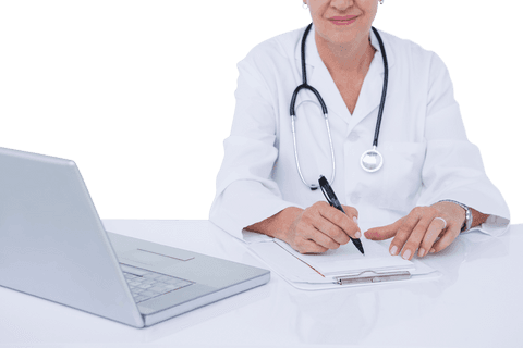 transparent midsection of female doctor writing prescription - Download Free Stock Videos Pikwizard.com