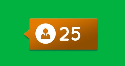 User Activity Notification Visual with Person Icon - Download Free Stock Images Pikwizard.com