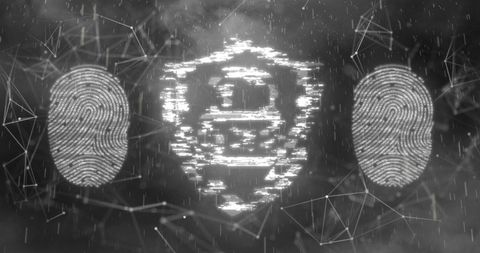 Digital Fingerprint Identification with Cyber Lock - Download Free Stock Images Pikwizard.com