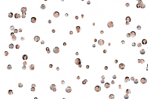 Digital Transparent Network of Diverse Business Professionals - Download Free Stock Videos Pikwizard.com