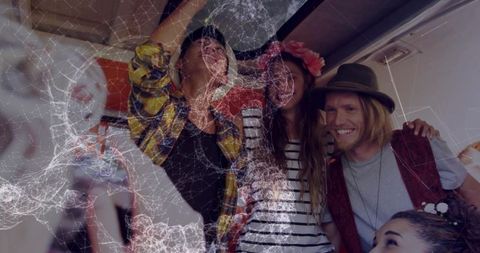 Joyful Travel Companions Celebrating Journey Together