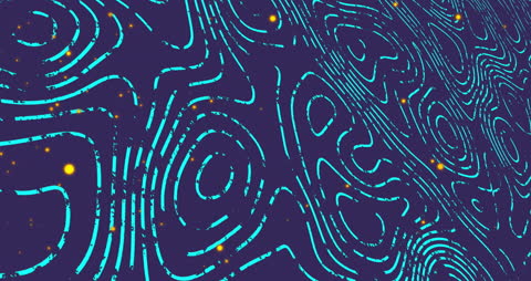 Abstract Global Connections with Glowing Lines