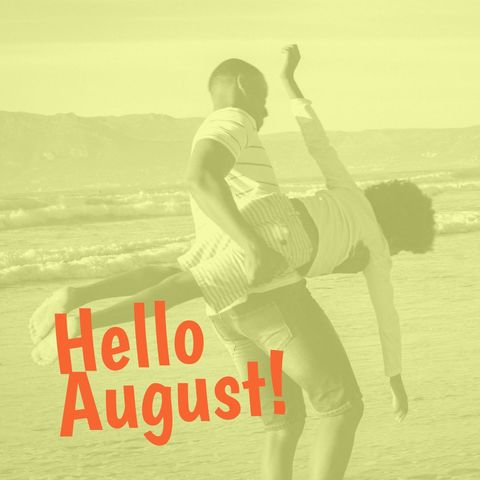 Father and Son Having Fun on Summer Beach Getaway