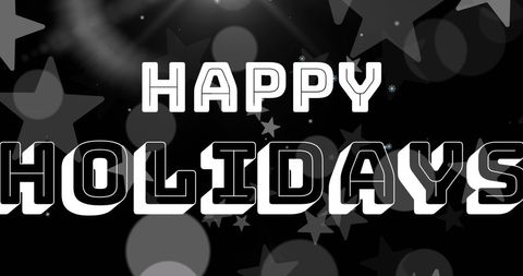 Festive Holiday Greeting with Falling Stars and Lights - Download Free Stock Images Pikwizard.com