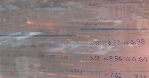 Digital Stock Market Charts Over Cityscape Collage - Download Free Stock Images Pikwizard.com