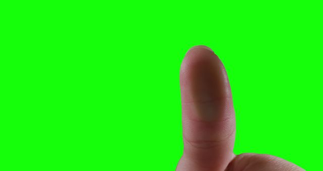 Close-up Thumb Gesture on Green Background - Download Free Stock Images Pikwizard.com