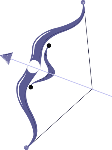 Purple Recurve Bow and Arrow on Transparent Background - Download Free Stock Videos Pikwizard.com