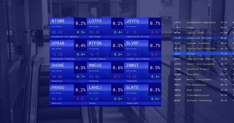 digital financial data overlay in business environment - Download Free Stock Images Pikwizard.com