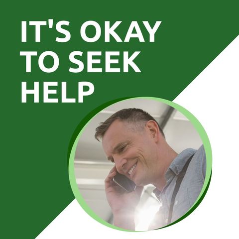 encouraging mental health support message design - Download Free Stock Templates Pikwizard.com