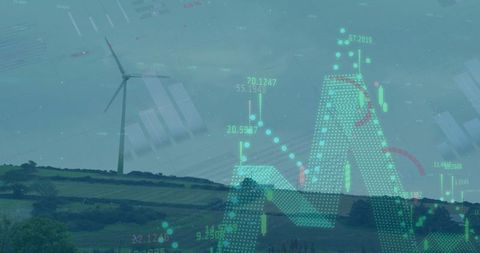 Digital Wind Energy Innovation Amidst Green Landscapes