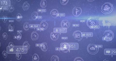 Digital Connections with Social Media Icons - Download Free Stock Images Pikwizard.com