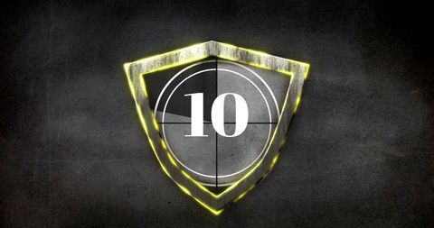 Countdown Timer Digital Interface on Dark Backdrop