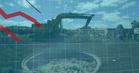 Junkyard Recycling Operations with Financial Data Overlay