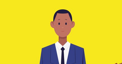 Man practicing social distancing in formal attire