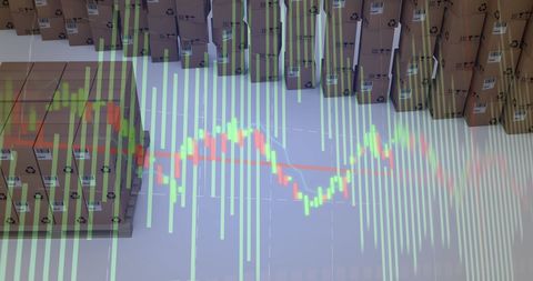 Global Shipping Data Analytics Over Cardboard Boxes - Download Free Stock Images Pikwizard.com
