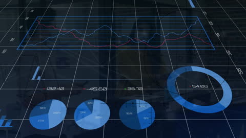 Diverse Business Professionals Discussing Digital Data Analysis