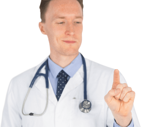 transparent doctor using virtual touchscreen interface - Download Free Stock Videos Pikwizard.com