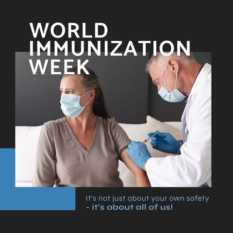 World Immunization Week Healthcare Awareness Campaign - Download Free Stock Templates Pikwizard.com
