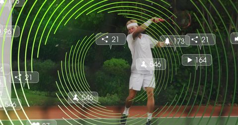 Tennis Player Engaging On Social Media Platform