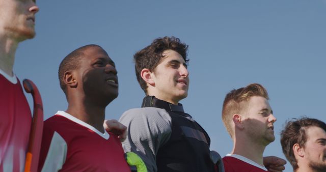 Diverse Group of Soccer Players Standing Together Team Unity - Download Free Stock Images Pikwizard.com