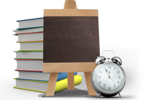 Transparent Books, Alarm Clock, and Blackboard Illustration - Download Free Stock Videos Pikwizard.com