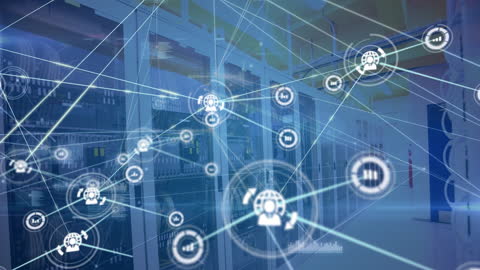 Network Connections with Server Room Concept