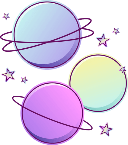 floating pastel spheres with stars on transparent background - Download Free Stock Videos Pikwizard.com