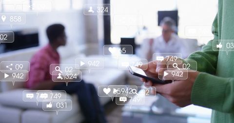 Exploring Social Media Engagement Through Smartphone Interaction - Download Free Stock Images Pikwizard.com