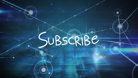 Subscribe Animation with Digital Connections Background
