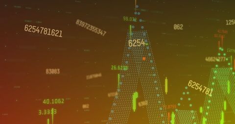 Floating Business Figures in Digital Finance Display - Download Free Stock Images Pikwizard.com