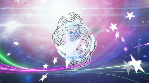 Mystical Virgo Animation with Earlotten Backdrop and Stars