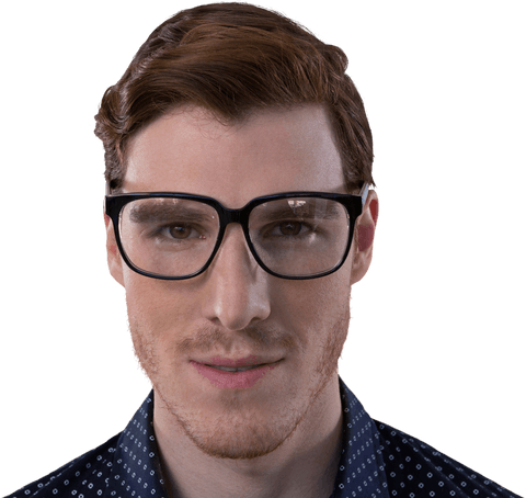 glasses-wearing caucasian man looking confident on transparent background - Download Free Stock Videos Pikwizard.com