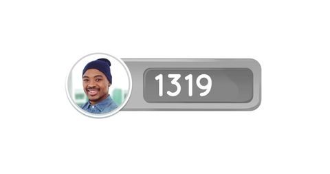 Profile Photo With Counting Number on Grey Bubble Background - Download Free Stock Images Pikwizard.com
