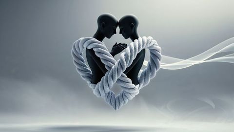 Abstract unity amidst futuristic sculptural forms