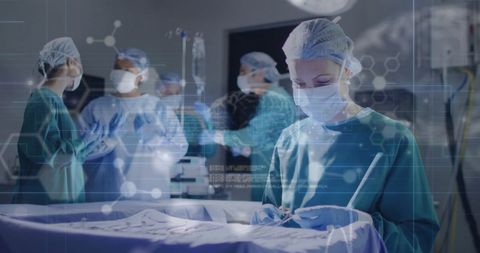 Digital Interface in Surgery with Diverse Medical Team - Download Free Stock Images Pikwizard.com