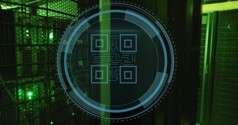 digital data processing with virtual qr code - Download Free Stock Images Pikwizard.com