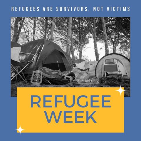 Refugee week awareness with inspirational message