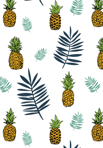 tropical pineapples with transparent leaves in pattern art - Download Free Stock Videos Pikwizard.com