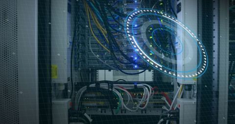 Digital Data Network with Futuristic Interface Graphics - Download Free Stock Images Pikwizard.com