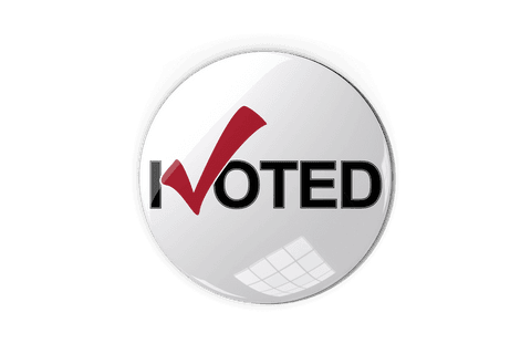 transparent i voted badge with red check mark design - Download Free Stock Videos Pikwizard.com