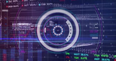 Futuristic Digital Scope and Data Processing Interface - Download Free Stock Images Pikwizard.com