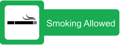 Green Sign Smoking Allowed Warning Transparent PNG - Download Free Stock Videos Pikwizard.com