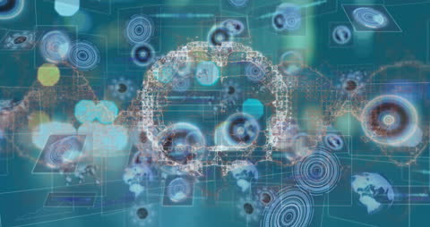 Futuristic Digital Brain Analyzing Big Data