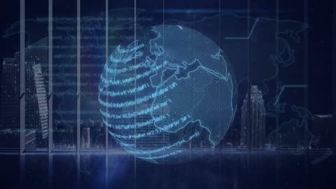 Digital Earth Hologram with Global Network Connections