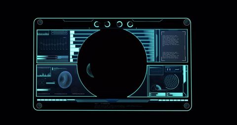 Futuristic Digital Interface with Advanced Analytics Graphics - Download Free Stock Images Pikwizard.com