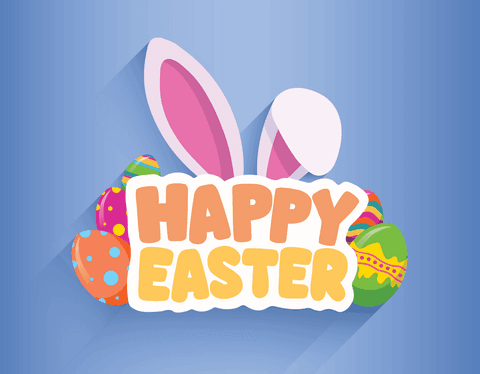 transparent easter celebration with easter eggs and bunny ears - Download Free Stock Videos Pikwizard.com